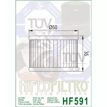 HIFLOFILTRO olajszűrő HF591