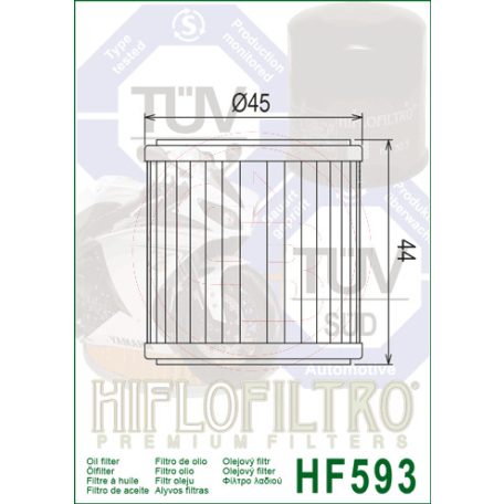HIFLOFILTRO olajszűrő HF593