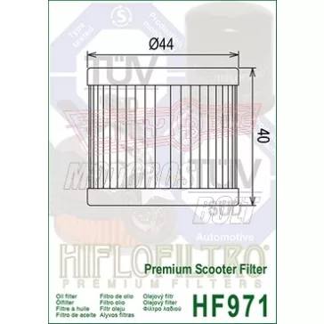 Olajszűrő HIFLOFILTRO HF 971