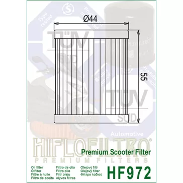 Olajszűrő HIFLOFILTRO HF 972