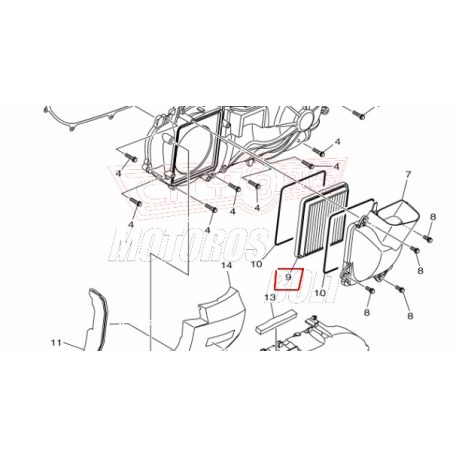 Levegőszűrő YAMAHA CZD 300A X-MAX / MW300 ABS Tricity