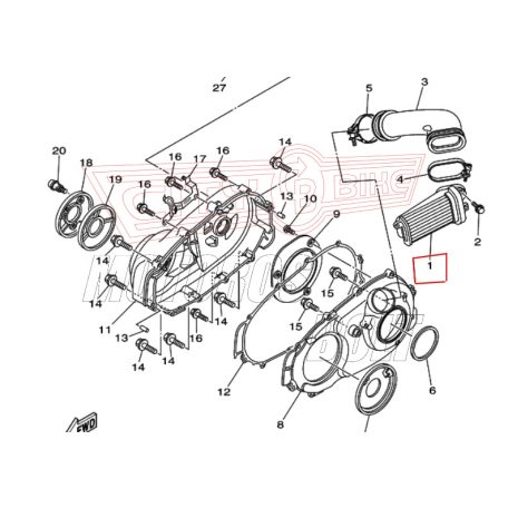 Levegőszűrő Yamaha T-MAX 500 (08-11)