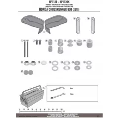 Kézvédő HP1139B HONDA Crossrunner 800 (2015-2020) GIVI
