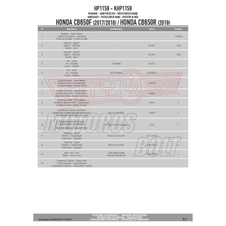 Kézvédő HONDA CB 650F (2017-2018) / CB 650 R (2019-2020) / CB 650 R (2021-2023) GIVI