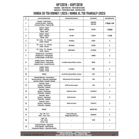 Kézvédő HONDA CB 750 HORNET 23-24 / XL 750 TRANSALP (GIVI)