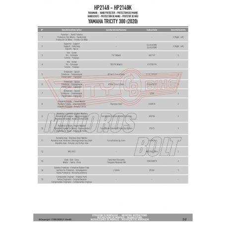 Kézvédő YAMAHA Tricity 300 (2020-2024) GIVI