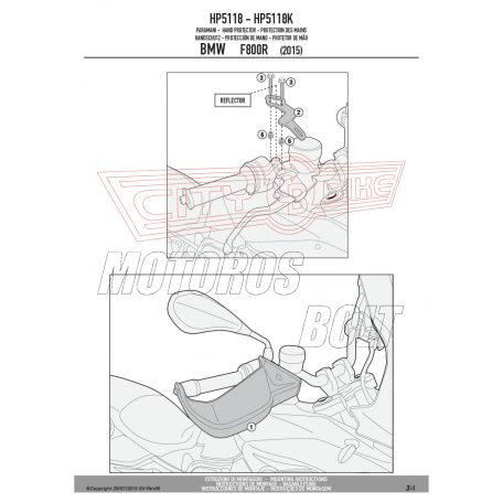 Kézvédő BMW F 800 R (2015-2019) GIVI