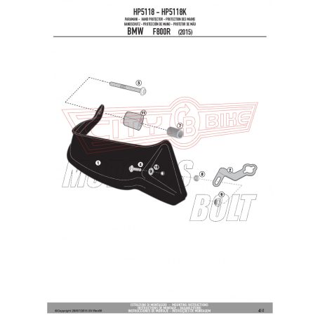 Kézvédő BMW F 800 R (2015-2019) GIVI