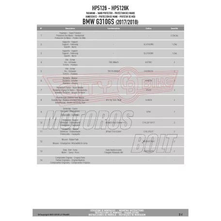 Kézvédő BMW G 310 GS (2017-2024) GIVI