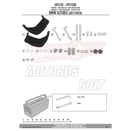Kézvédő BMW G 310 GS (2017-2024) GIVI