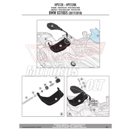Kézvédő BMW G 310 GS (2017-2024) GIVI