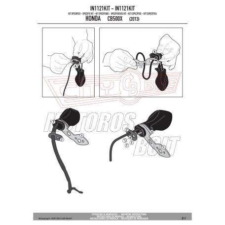 Index tartó HONDA CB 500 X (2013-2018) GIVI