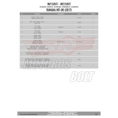 Index tartó YAMAHA MT-09 (2017-2020) GIVI