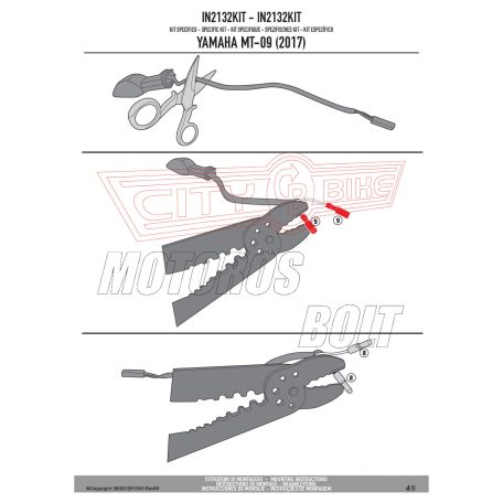 Index tartó YAMAHA MT-09 (2017-2020) GIVI