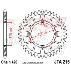 Lánckerék hátsó JT 215-49