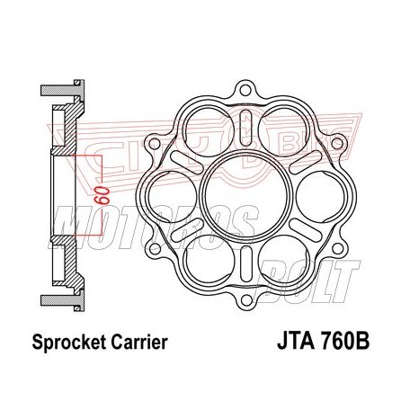 Lánckerék adapter hátsó lánckerékhez