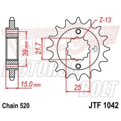 Lánckerék első JT 1042