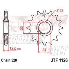 Lánckerék első JT 1126