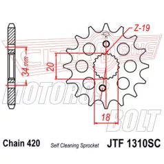 Lánckerék első JT 1310-15SC