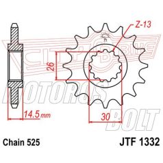 Lánckerék első JT 1332