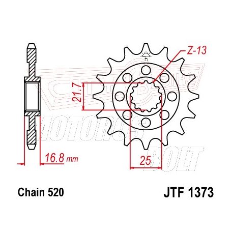 Lánckerék első JT 1373