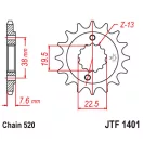 Lánckerék első JT 1401