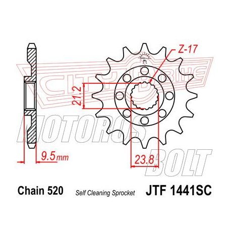 Lánckerék első JT 1441-14SC