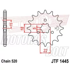 Lánckerék első JT 1445