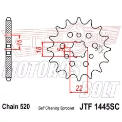 Lánckerék első JT 1445 SC