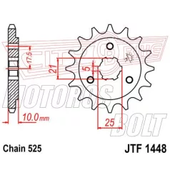 Lánckerék első JT 1448