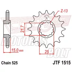 Lánckerék első JT 1515