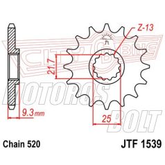 Lánckerék első JT 1539-14RB