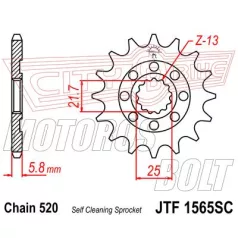 Lánckerék első JT 1565 SC