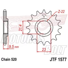 Lánckerék első JT 1577