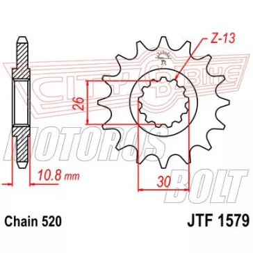 Lánckerék első JT 1579