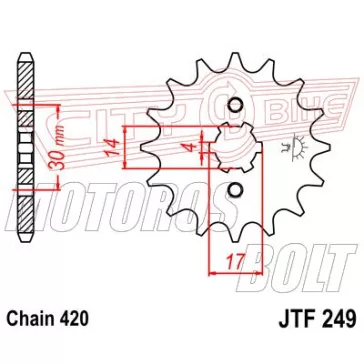 Lánckerék első JT 249
