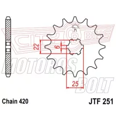 Lánckerék első JT 251