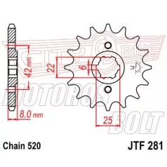 Lánckerék első JT 281