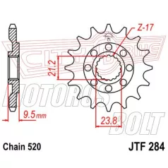 Lánckerék első JT 284
