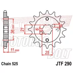 Lánckerék első JT 290