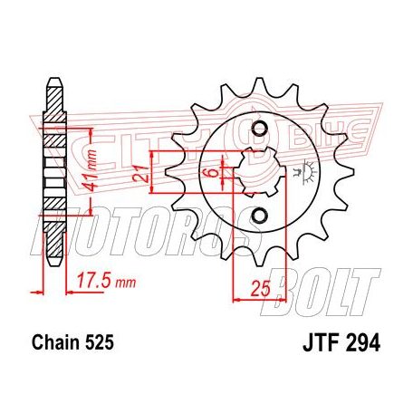 Lánckerék első JT 294