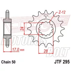 Lánckerék első JT 295
