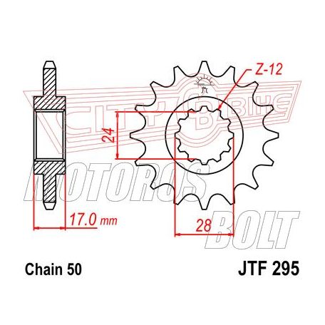 Lánckerék első JT 295