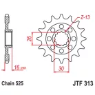 Lánckerék első JT 313-16