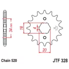Lánckerék első JT 328