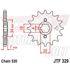Lánckerék első JT 329