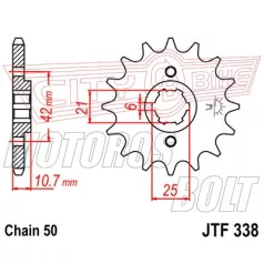 Lánckerék első JT 338
