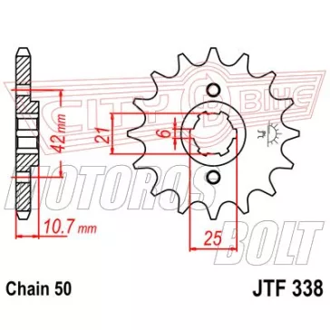 Lánckerék első JT 338