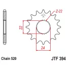 Lánckerék első JT 394-16