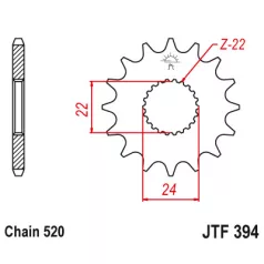 Lánckerék első JT 394